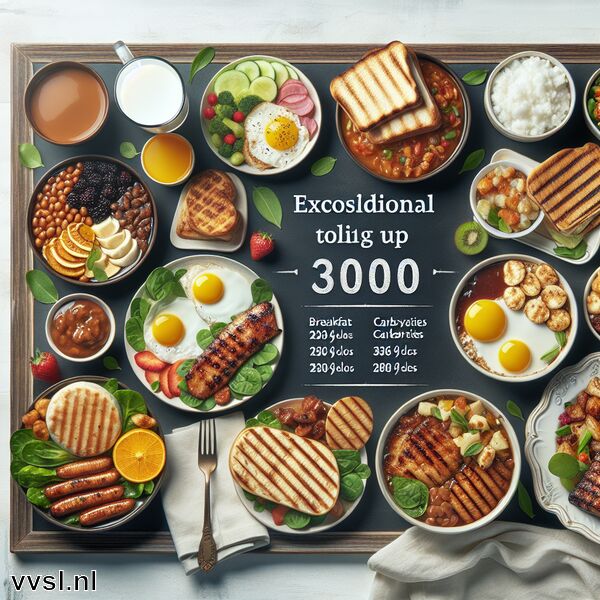 3000 calorieën » Uitzonderlijke Gerechten tot 3000 Calorieën