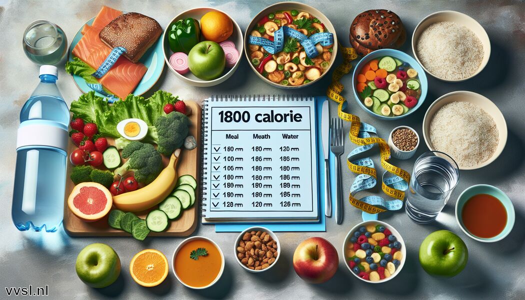 Drink voldoende water gedurende de dag - 1800 calorieën » Meer Basen met 1800 Calorieën