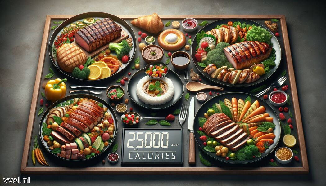 Rijke vleesgerechten met groenten - 2500 calorieën » Rijke Gerechten tot 2500 Calorieën