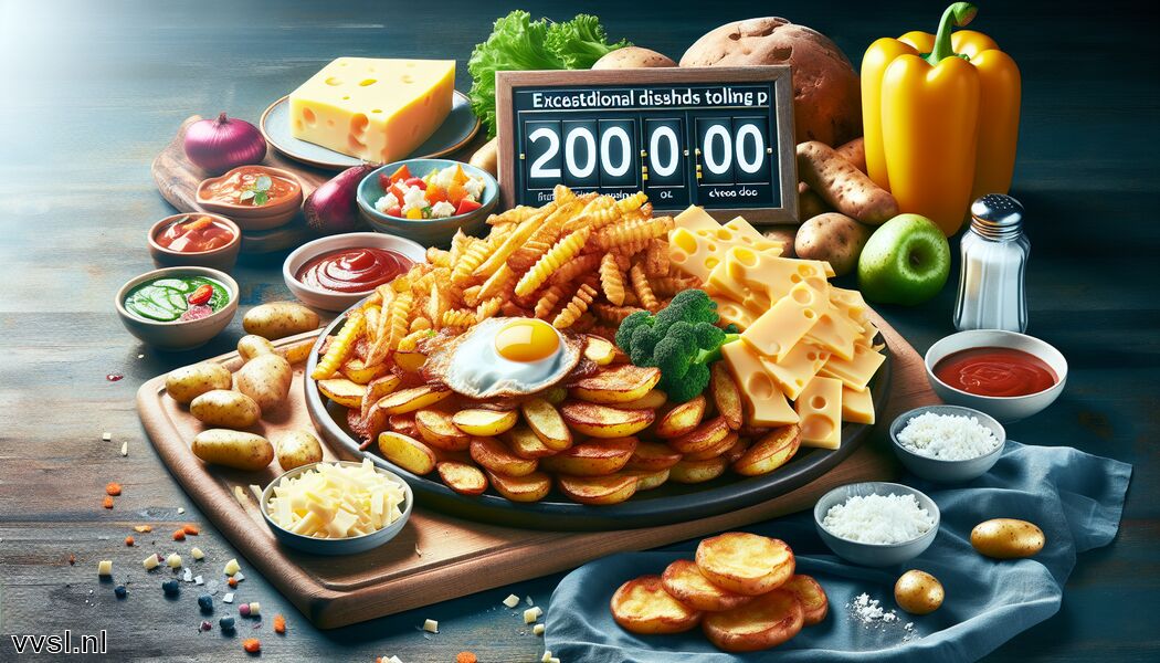 Gebakken aardappelen en kaas zijn caloriebommen - 3000 calorieën » Uitzonderlijke Gerechten tot 3000 Calorieën