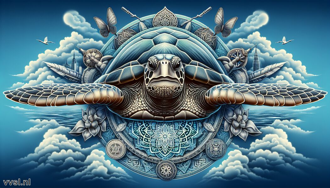 Embleem van geduld en volharding   - Krachtdier Zeeschildpad » Zeeschildpad » Een krachtig symbool van wijsheid  