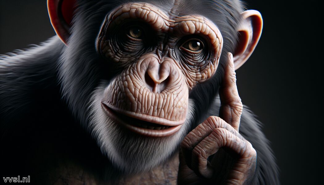 Communicatie met complexe geluiden en gebaren   - Krachtdier Chimpansee » Chimpansee als kracht van intelligentie  