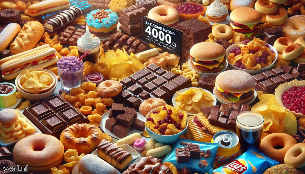 Verkenning van calorie-dense snacks - 4000 calorieën » Extreme Etenservaringen tot 4000 Calorieën
