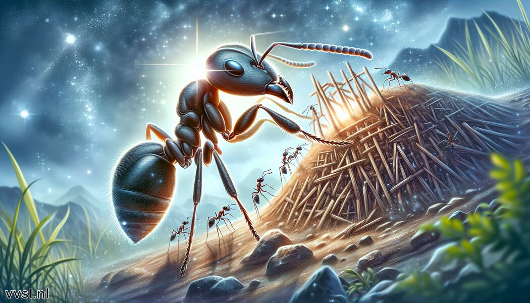 Insecten met indrukwekkende bouwtechnieken    - Krachtdier Mier » De indrukwekkende kracht van de mier  