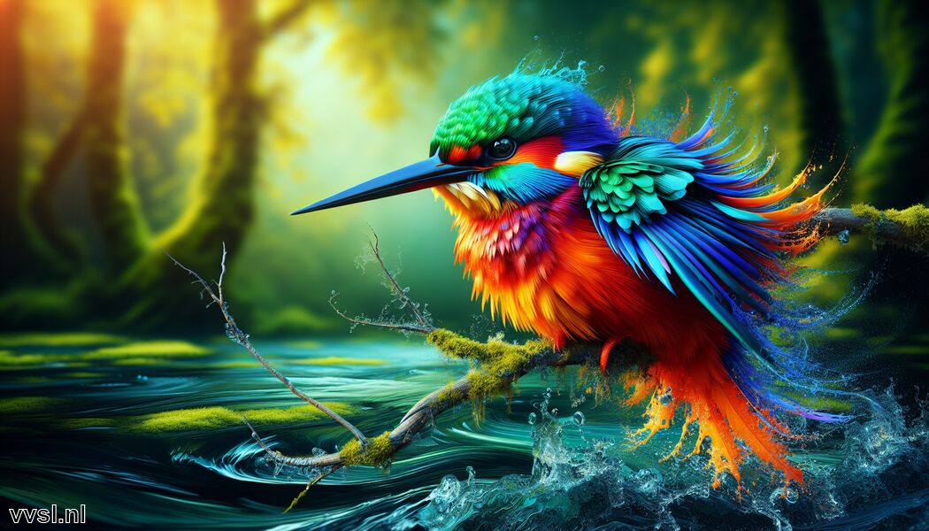 Symboliseert vreugde en vrijheid in de natuur   - Krachtdier IJsvogel » IJsvogel » De krachtige schoonheid van de natuur  
