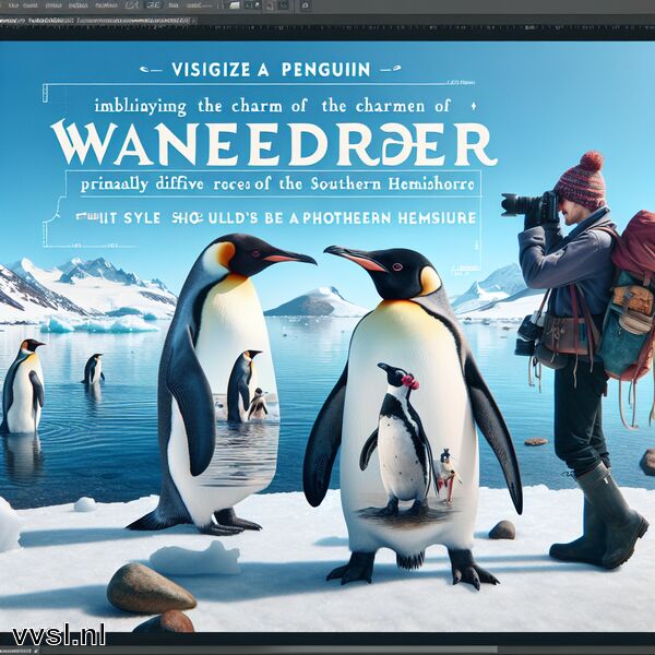 Droom je van een Pinguïn » De Charmante Wanderer van de Koud