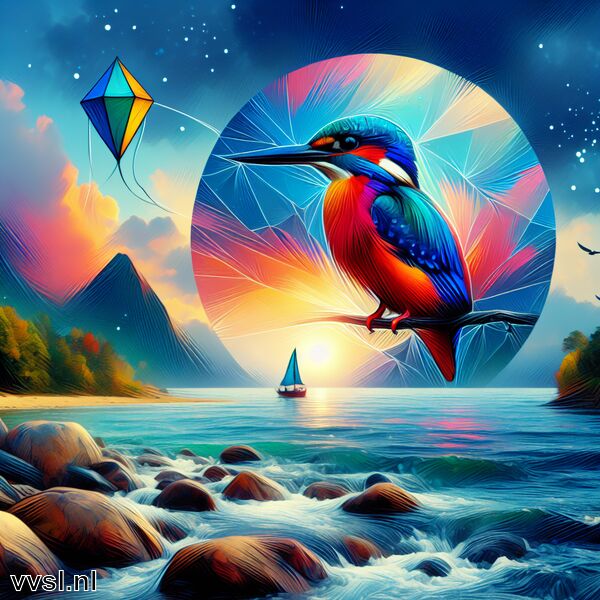 Droom je van een IJsvogel » De Vivid Vlieger van de Waterkant