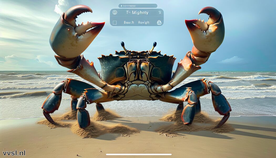Migratiepatroon van krabben langs de kust - Droom je van een Krab » De Sterke Bewaker van het Strand