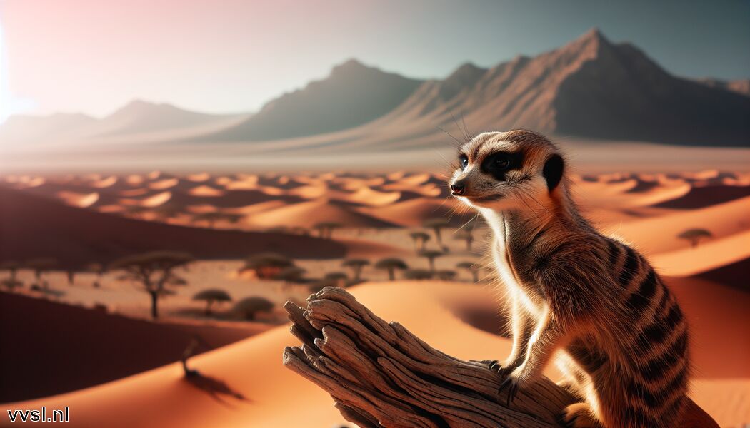 Ze zijn uitstekende waakzame dieren   - Droom je van een Stokstaartje » De Waakzame Bewaker van de Woestijn