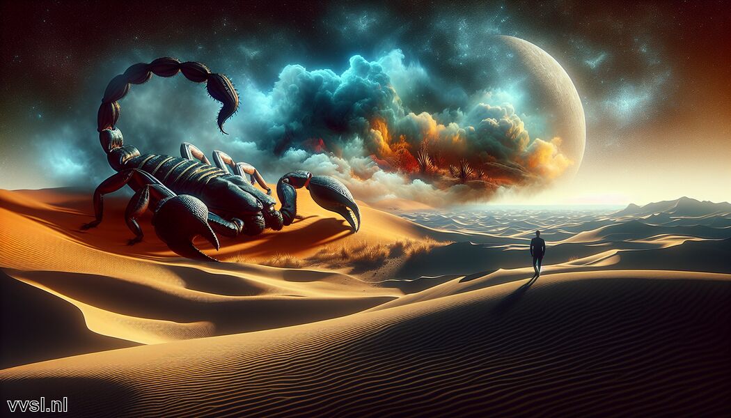 Verkenning van innerlijke angsten   - Droom je van een Schorpioen » De Dodelijke Wachter van de Woestijn