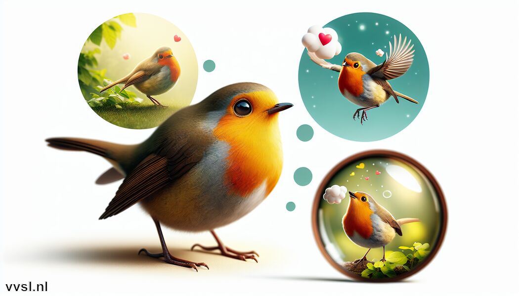 Gedragskenmerken: nieuwsgierig en koddig   - Droom je van een Roodborstje » De Vrolijke Zang van het Bos