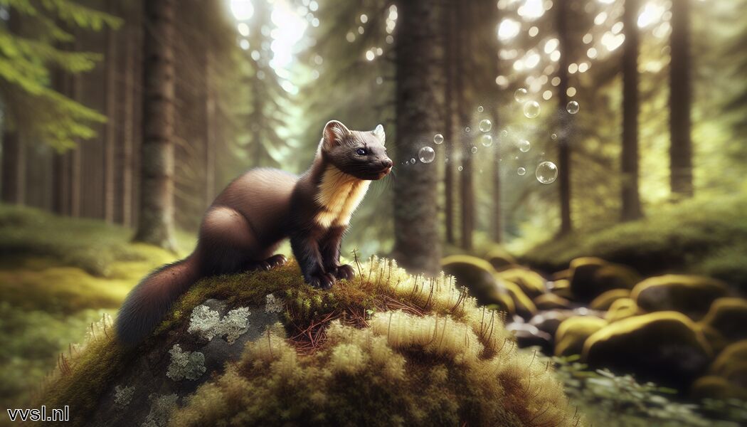 Marters markeren hun territorium met geur - Droom je van een Marter » De Slimme Jager van de Bossen