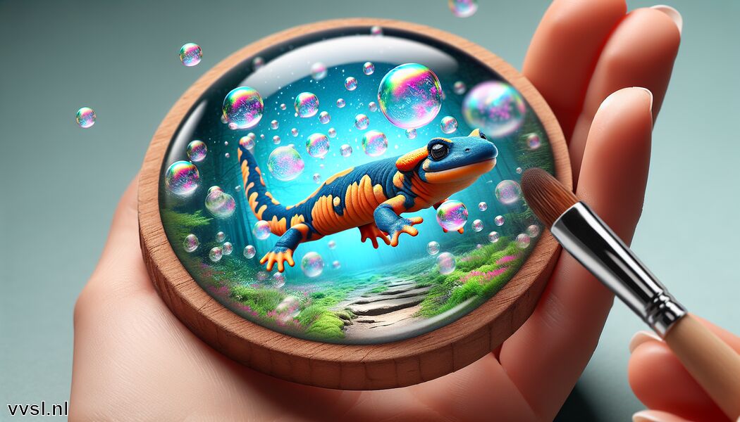 Salamanders zijn over het algemeen zacht en klein - Droom je van een Salamander » De Kleurige Bewoner van het Land