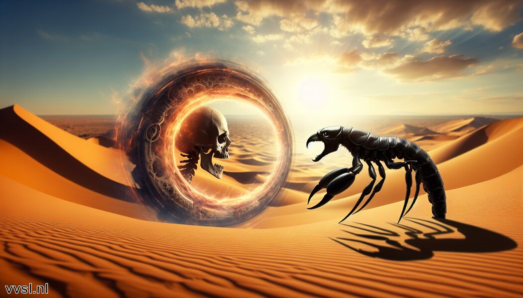 Transformatie door confrontatie met de dood   - Droom je van een Schorpioen » De Dodelijke Wachter van de Woestijn
