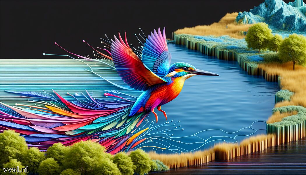 Unieke ontwerpen en materialen voor vliegers   - Droom je van een IJsvogel » De Vivid Vlieger van de Waterkant