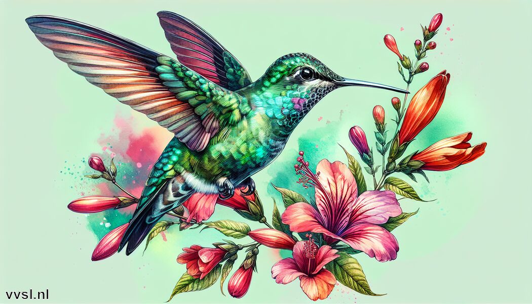 Droom je van een Kolibrie » De Kleine Wonder van de Bloemen