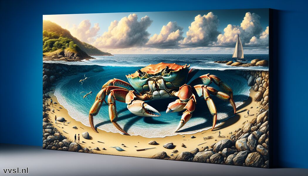 Droom je van een Krab » De Sterke Bewaker van het Strand