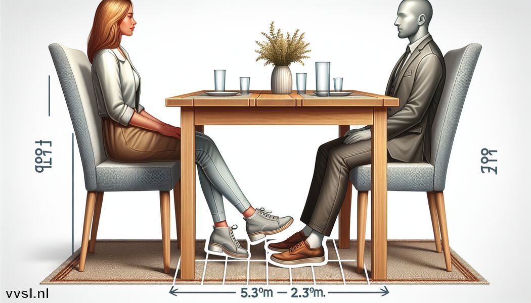Zorg voor beenruimte onder de tafel   - Wat is de Ideale Hoogte voor een Eettafel? Dit Moet je Weten