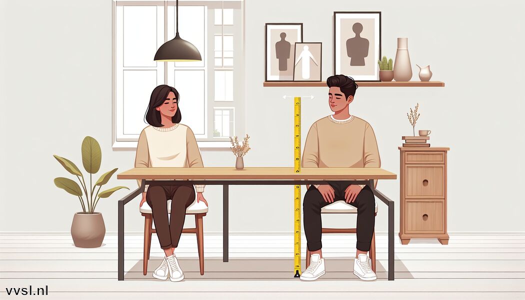 Tafelhoogte beïnvloedt visueel design   - Wat is de Ideale Hoogte voor een Eettafel? Dit Moet je Weten