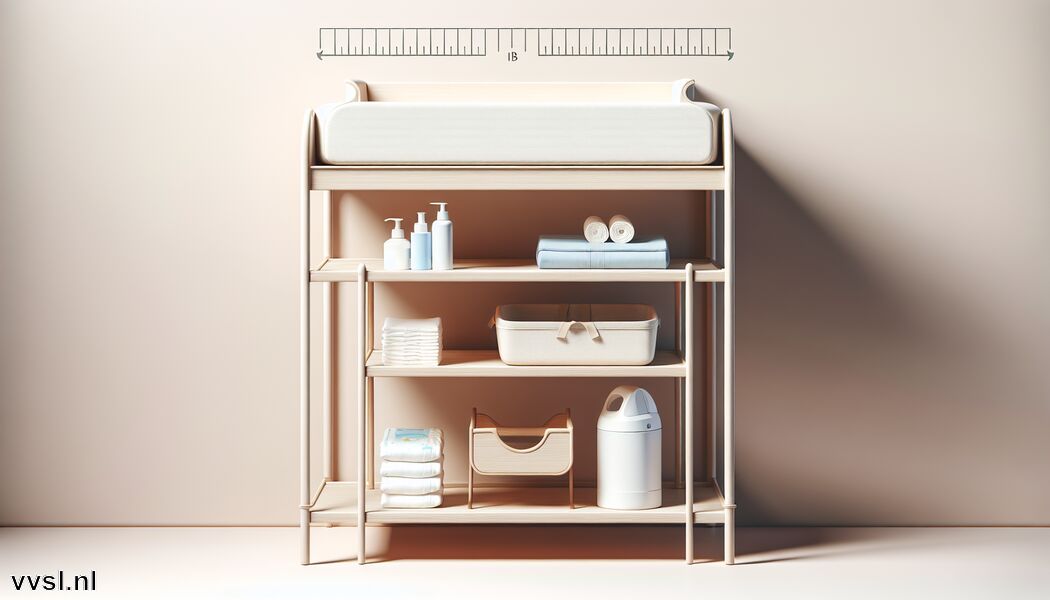 Voldoende ruimte voor accessoires en benodigdheden   - De Ideale Hoogte van een Luiertafel: Veiligheid en Ergonomie voor Ouders