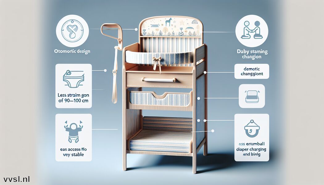 De Ideale Hoogte van een Luiertafel: Veiligheid en Ergonomie voor Ouders